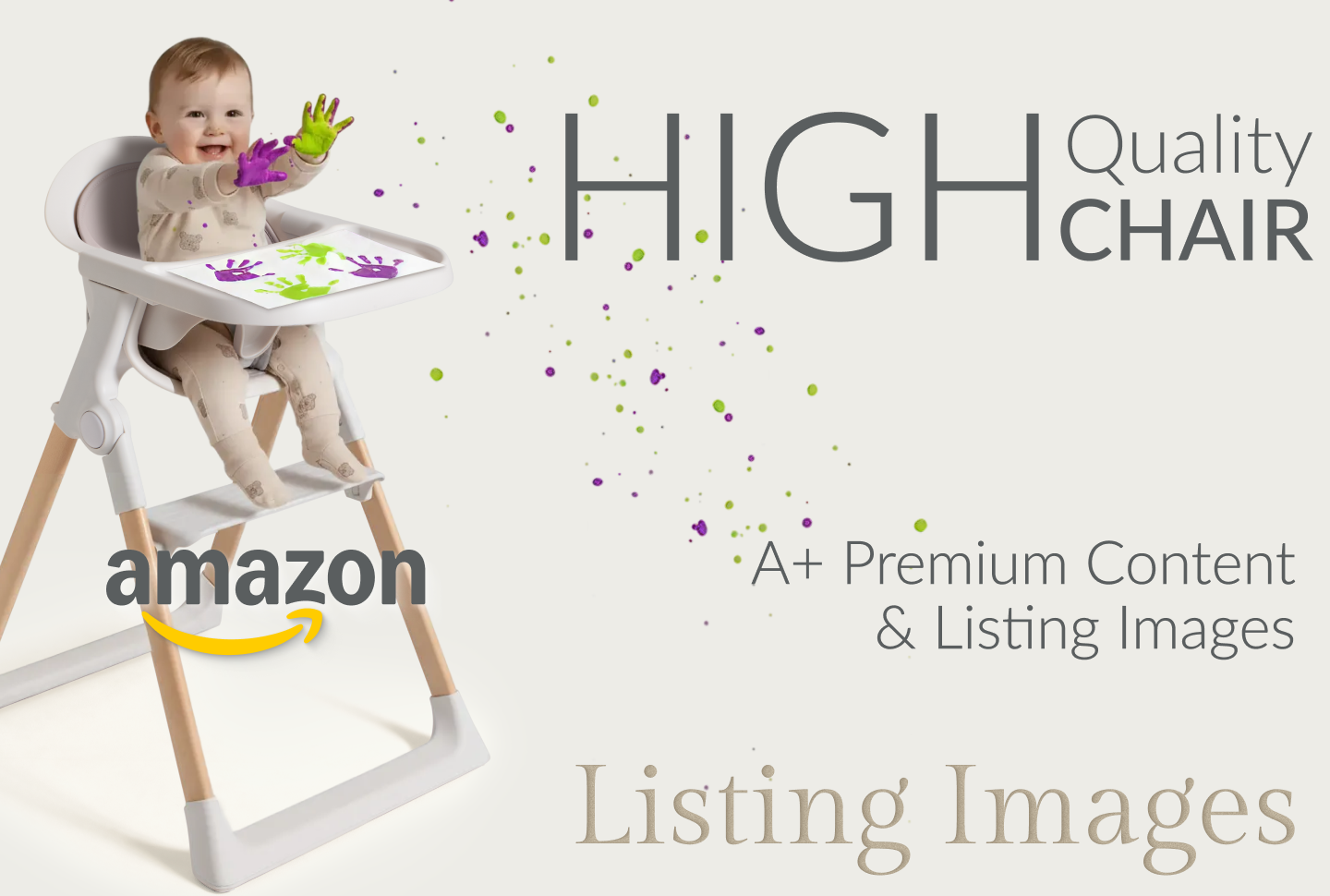 Highchair for Kids | Amazon A+ Content | Amazon Listing Images a plus content advertising amazon amazon graphics amazon listing amazon listing images amazon store amazon visuals brand design branding commercial design content design ecommerce ecommerce design ecommerce graphics graphic design product design product infographic product photography visual design