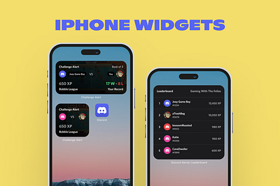 Discord Leaderboard & Challenge Concept animation challenge concept design discord iphone leaderboard mobile mockup native platform system ui widget