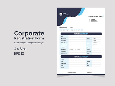Modern Registration Form multipurpose