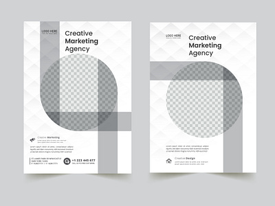 Annual report brochure flyer design template , Leaflet, presenta layout