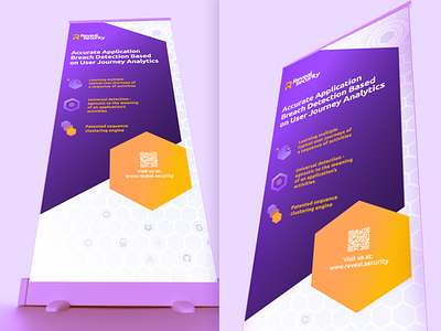 Rollup design for Reveal Security design marketing print print product rollup