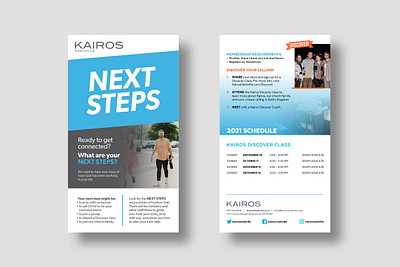 KAIROS Marketing Collateral church design flyer graphic design leaflet photography