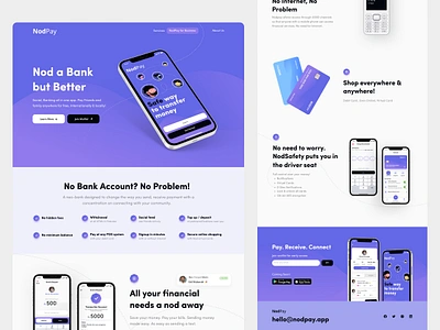 NodPay Finance - Landing Page design finance financelandingpage graphic design landingpagedesign landingpages mobile app mobile app design ui uidesign ux uxdesign