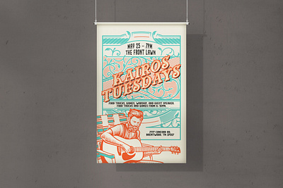 KAIROS Tuesdays Event Poster church design graphic design illustration