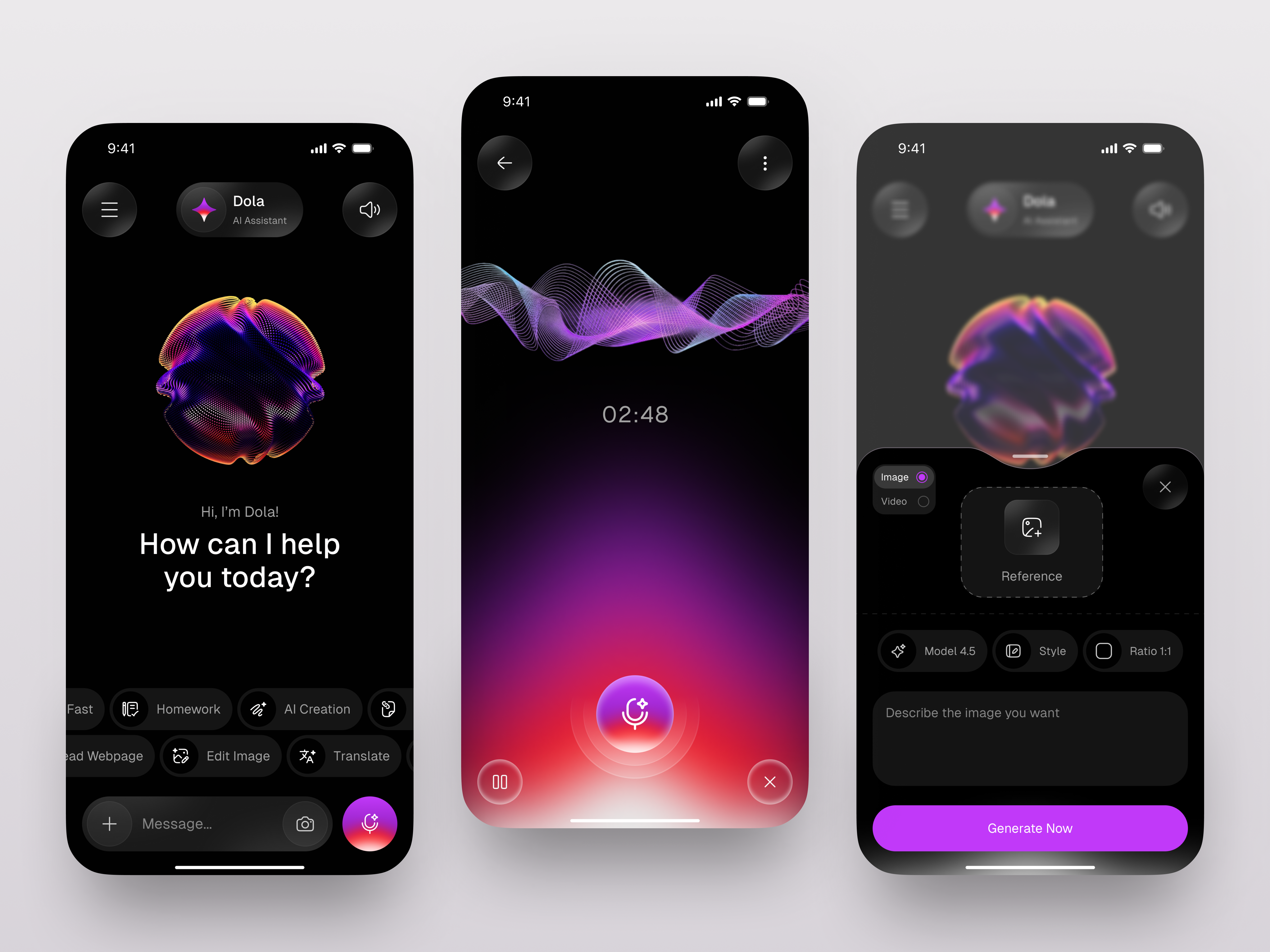 AI Productivity Assistant Mobile App ai assistant ai chatbot ai mobile app ai productivity app app app design design inspiration interface mobile app mobile app design mobile app ui mobile ui product saas product design service startup ui user interface ux web