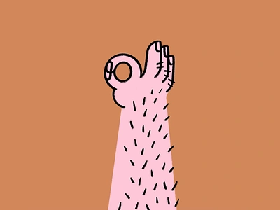 Okay 👌 design doodle funny hairy hand illo illustration lol ok sketch