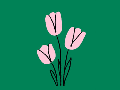 Goin tul-UP on a Tuesday 🌷 design doodle flowers funny illo illustration lol sketch spring tulip