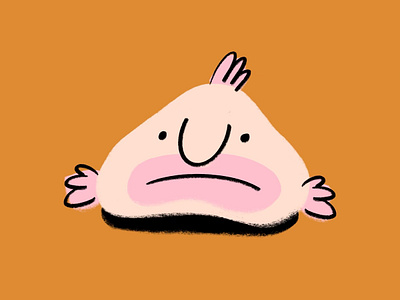 Ugly blobfish 🍣 blob fish blobfish design doodle funny illo illustration lol sketch ugly