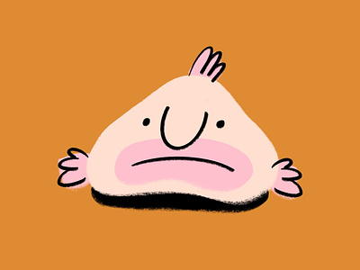 Ugly blobfish 🍣 blob fish blobfish design doodle funny illo illustration lol sketch ugly