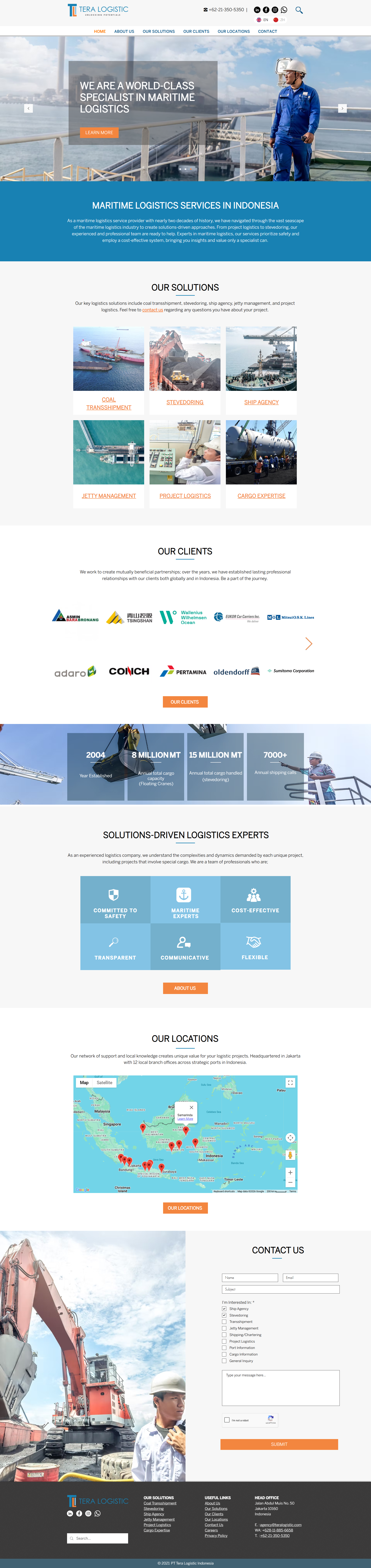 Corporate Logistics Website b2b website business website design corporate website logistics website multi location websit wordpress wordpress website