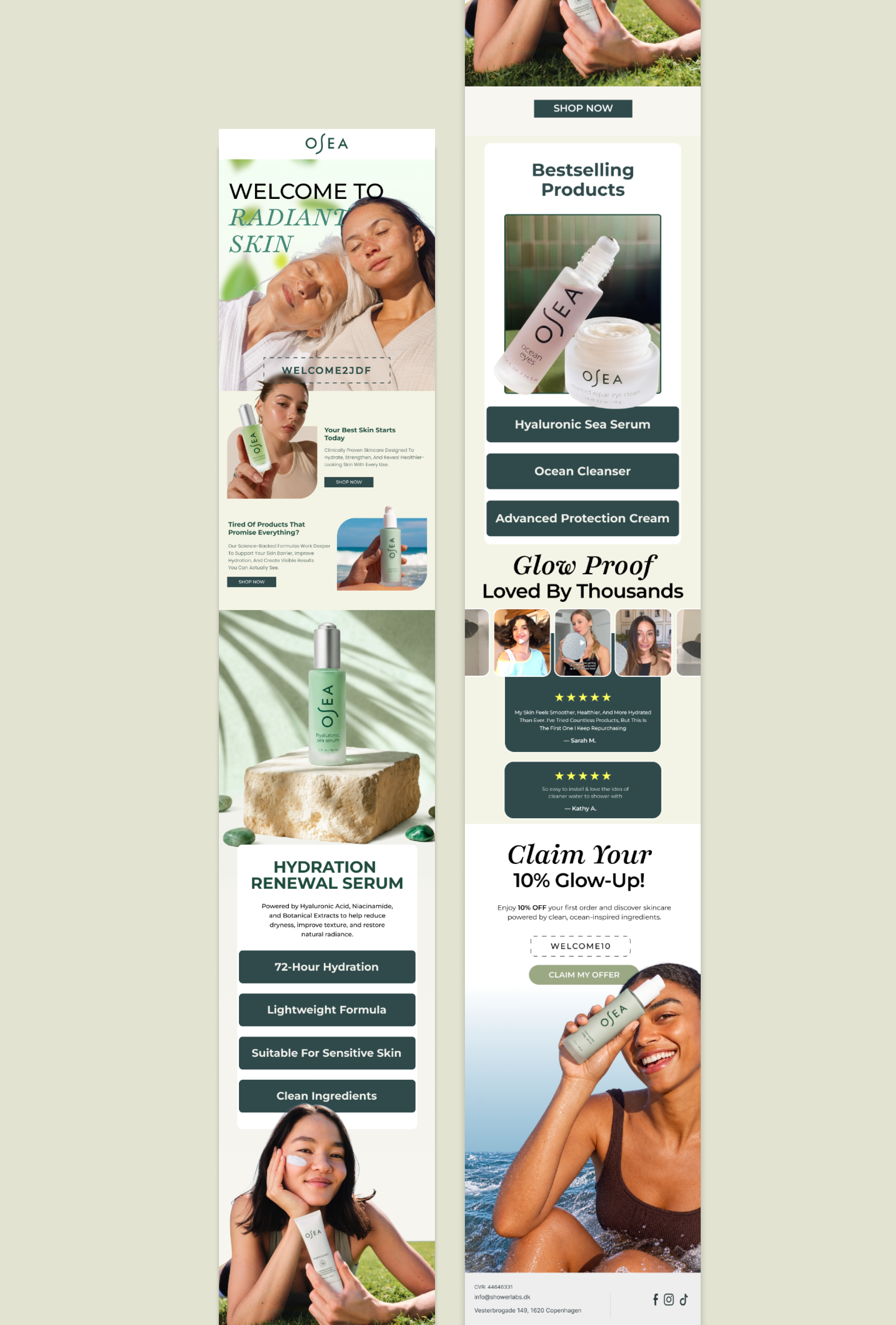 Email Template Design.. email design email development email marketing tempalte email template klaviyo email newsletter design skincare email