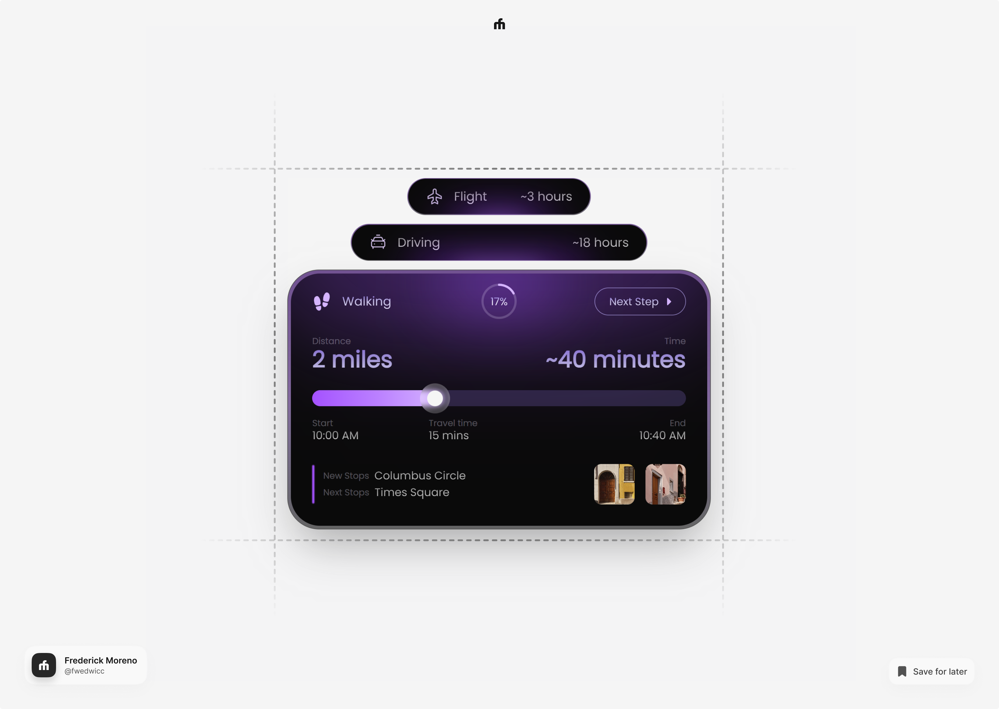 fmDump • Distance Widget