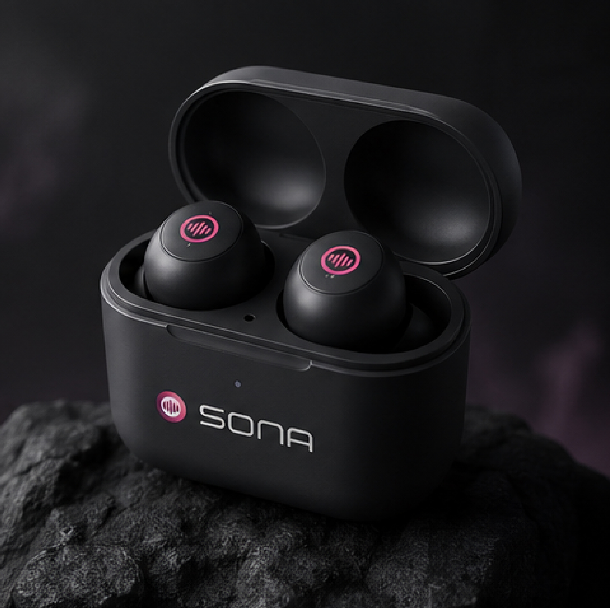 SONA Logo Audio Brand Identity audio brand identity audio branding brand identity earbuds branding minimal logo modern logo music branding music logo product branding sona sound sound brand