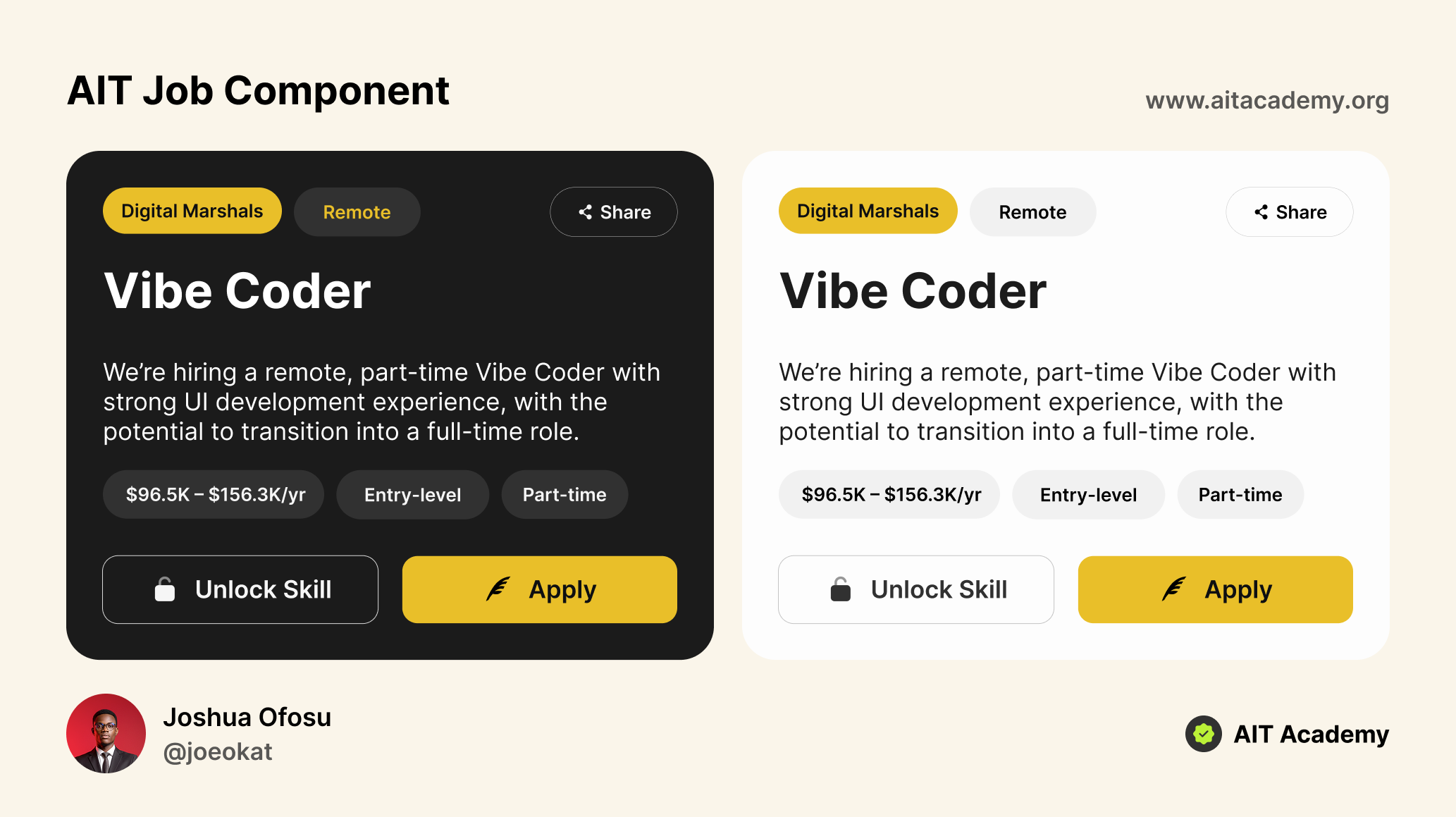 Remote Job Card Component component product design ui ui component uiux visual design