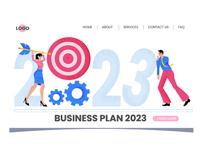 Business Plan 2023 2d illustration adobe illustrator cc blog design flat graphic design illustration website