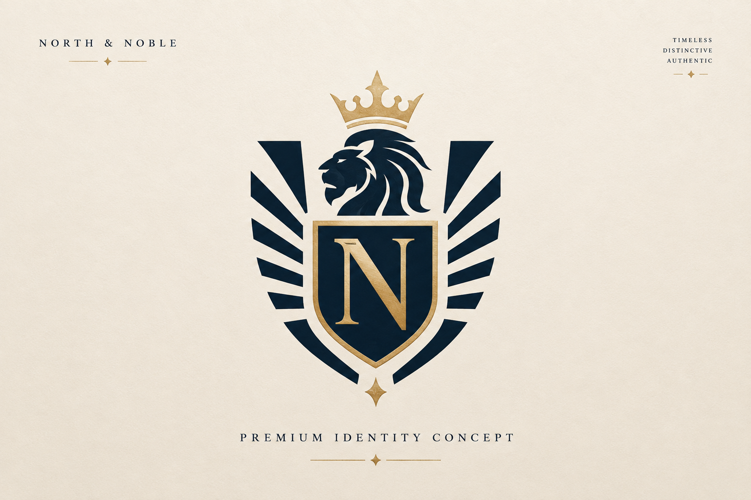 Modern Lion Crest Brand Identity badge design brand identity branding crest logo emblem heraldic logo letter n lion crest lion logo logo logo design luxury logo minimalist logo modern logo monogram monogram logo n logo premium branding royal logo visual identity