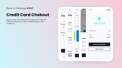 Credit Card Checkout app creditcardcheckout dailyui design graphic design ui ux