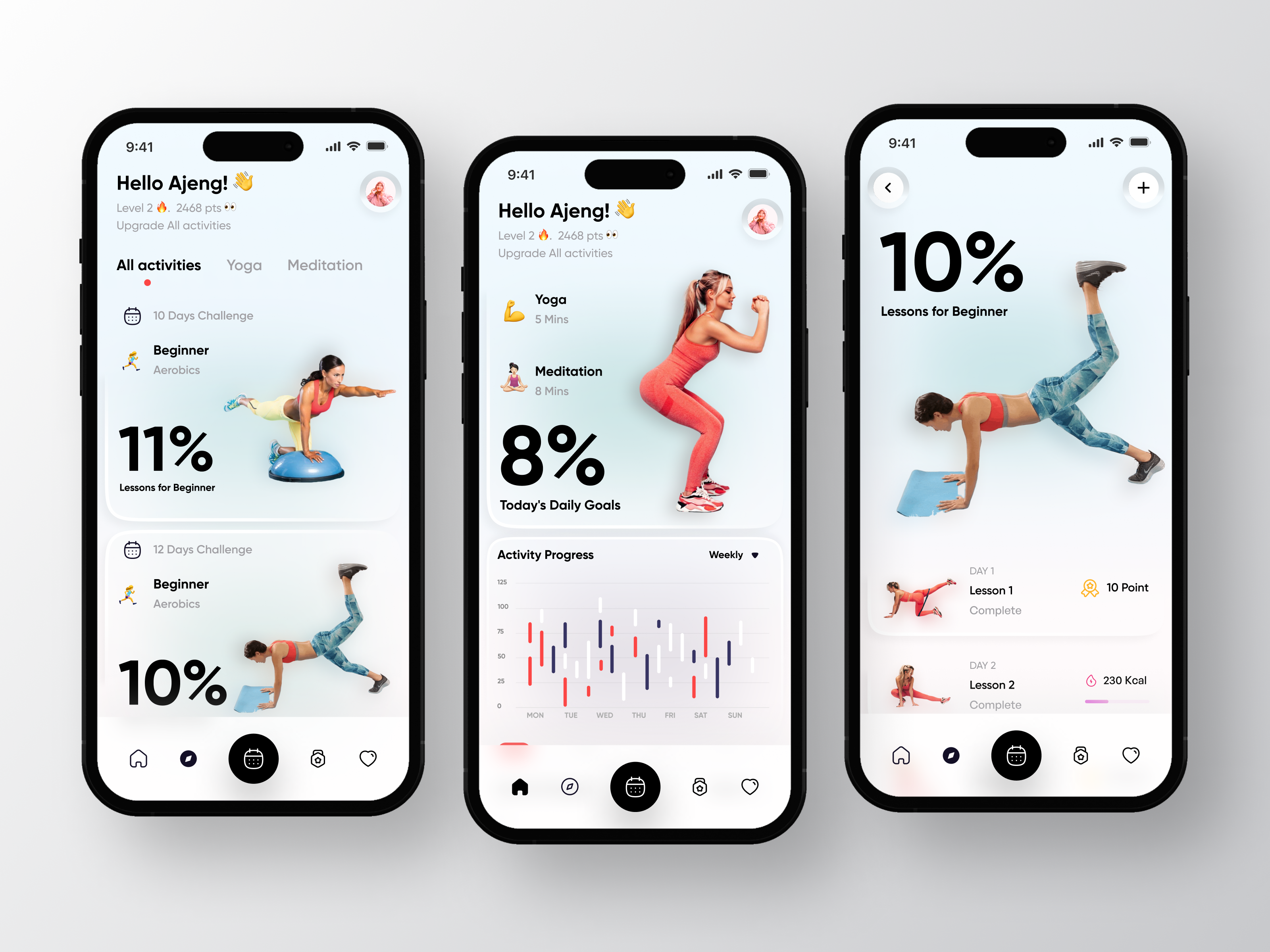 Example of Yoga Mobile App