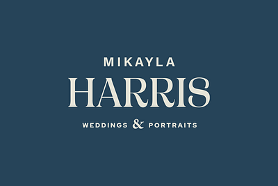 Mikayla Harris Weddings & Portraits brand design branding graphic design logo design modern simple branding photographer branding photography photography branding photography logo