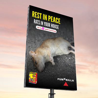 Rat Poison Billboard Advertisement Concept billboardads billboardadvertising billboarddesign billboarddesigner billboarddesigns billboarddesignservices branding design fumakillaads graphic design illustration ngidemarketing raticide ratpoison