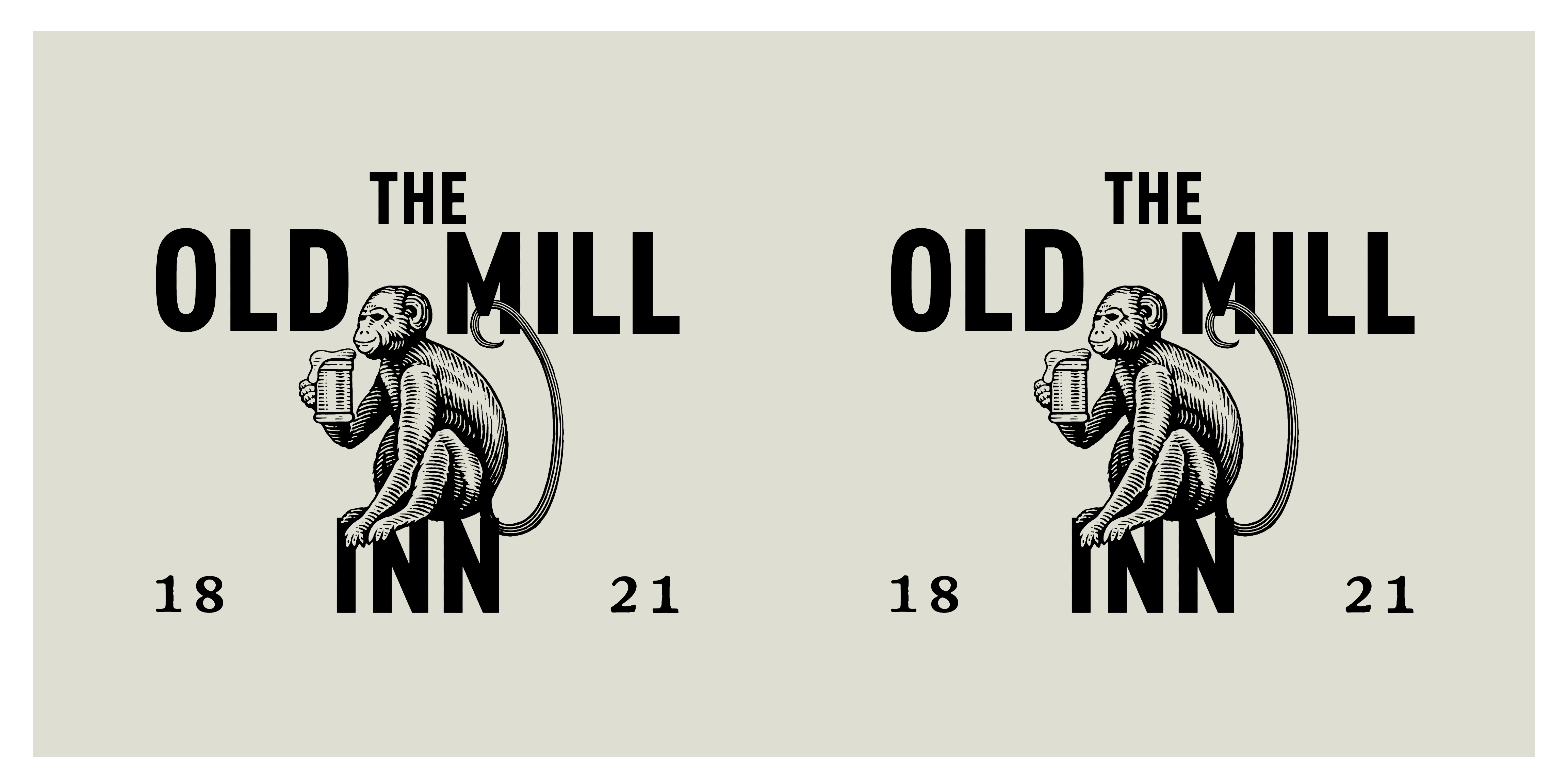 The Old Mill Inn Logo Mark Illustrated by Steven Noble artwork branding design engraving etching illustration line art logo scratchboard steven noble visual identity woodcut