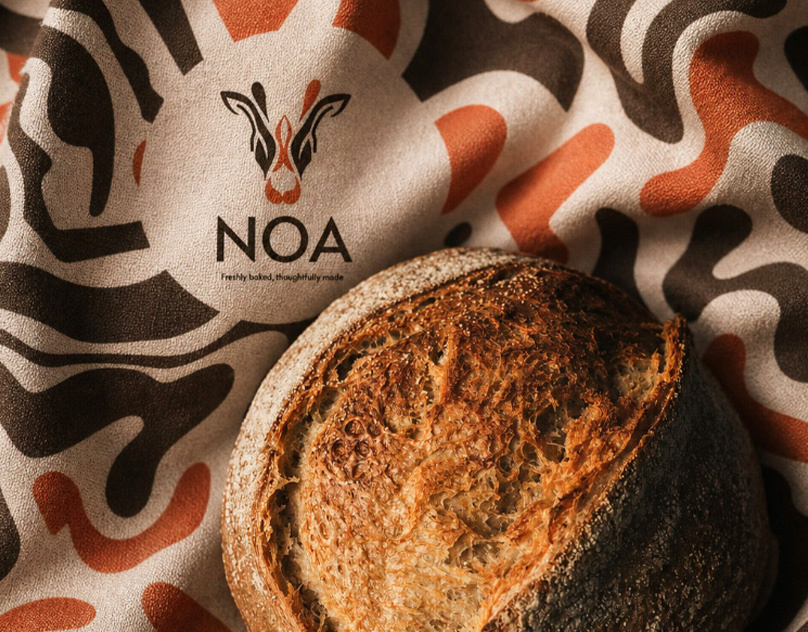 NOA — Artisan Bakery Brand Identity & Packaging 3d animation artist bakery branding design graphic design illustration logo motion graphics poster ui