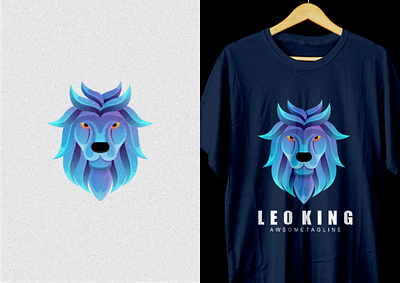 Leo King Colorful Logo Design branding colorful design graphic design illustration king lion logo