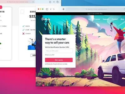 Bidbus Second-Hand Car Selling Platform figma illustration ux
