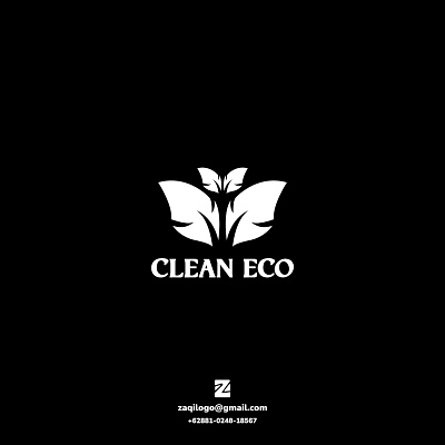 Clean Eco Logo branding clean clean eco logo design eco graphic design leaf logo logo leaf logos logotype simple logo symbols templates vector vintages