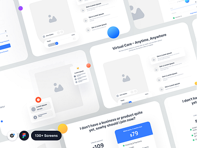 Filllo Web Wireframe UI Kit auto layout design design process design system figma hierarchy high fidelity low fidelity mockups product ui kits uidesign user flow ux flow web web design web ui wireframe wireframes wireframing