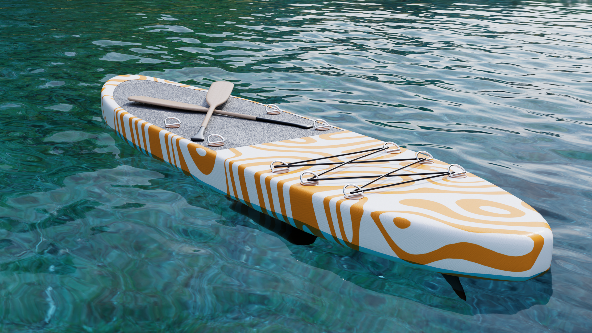 Paddle Board 3d 4d animation arnold render branding c4d cinema cinema 4d design digital art graphic design illustration logo motion graphics photoshop product design ui