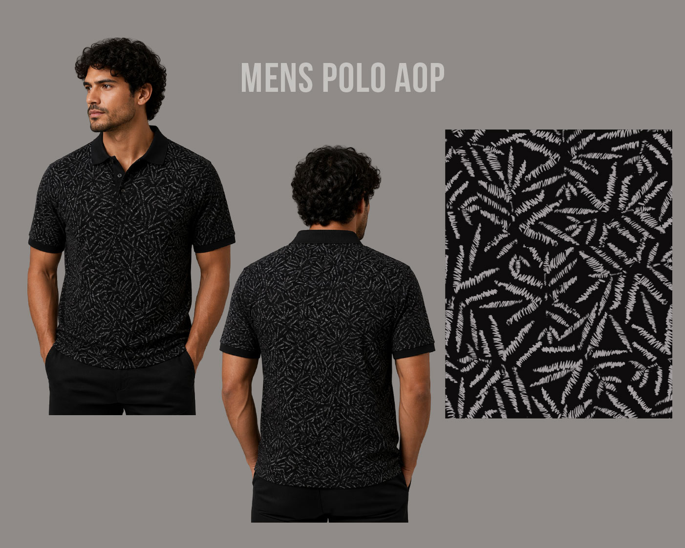 MENS POLO AOP SS27 adobe illustrator adobe photoshop apparel designer branding design fashion design graphic design illustration seamless pattern