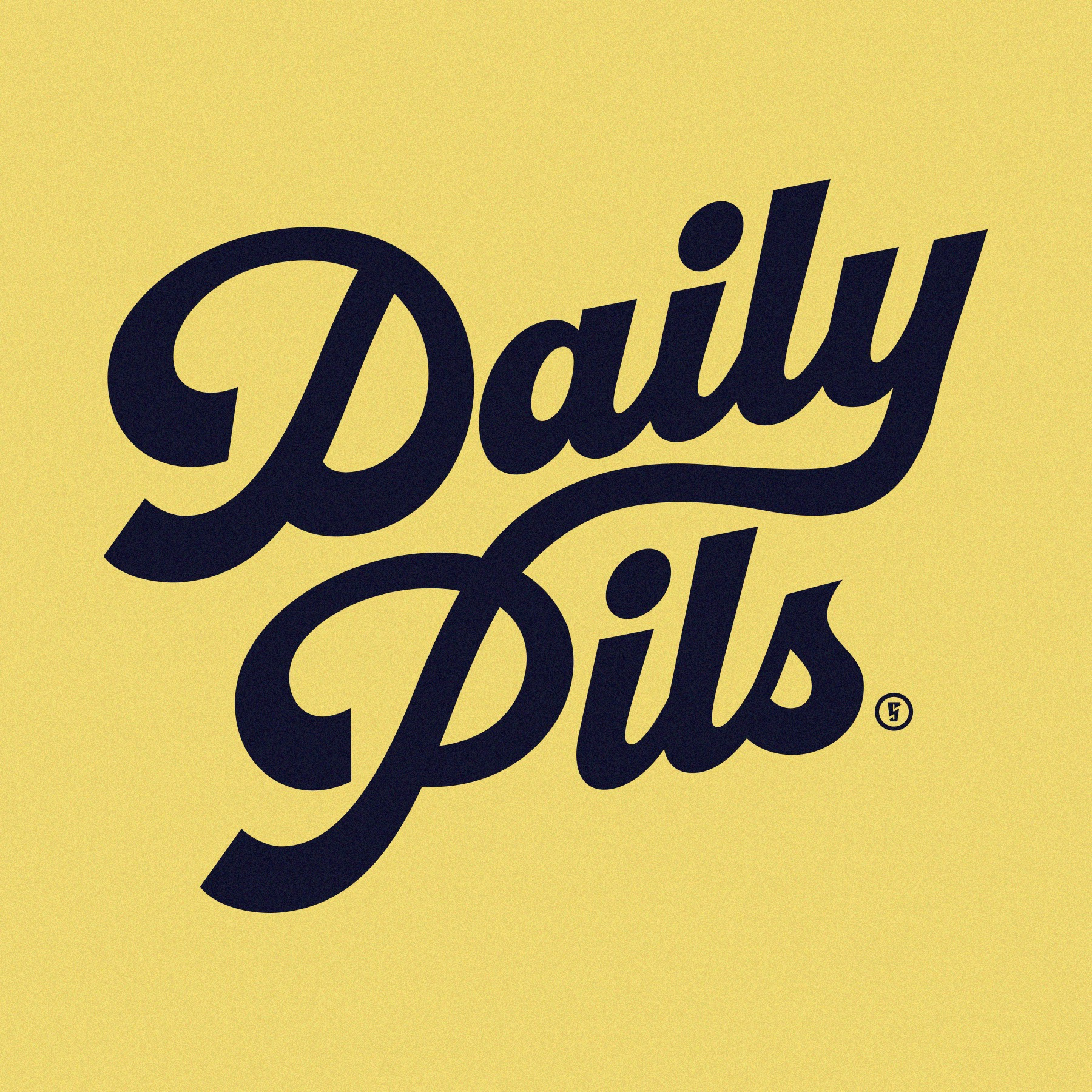 Daily Pils Script beer brethren identity logo pilsner type typography