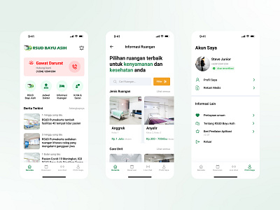Redesign App for Regional Public Hospital hospital app mobile design ui