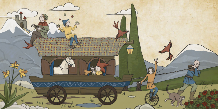 Fellowship of Traveling Hearts digital art graphic design illustration