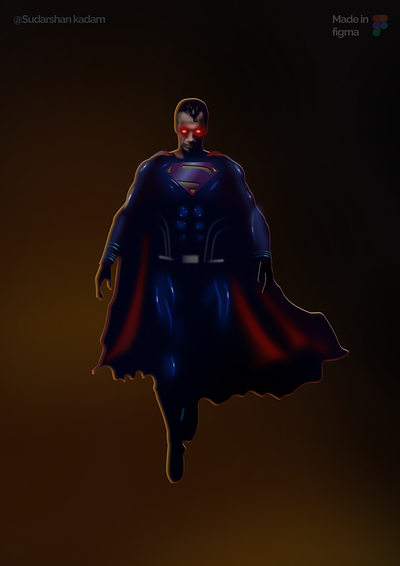 Superman Illustration made in figma design graphic design illustrations superman ui