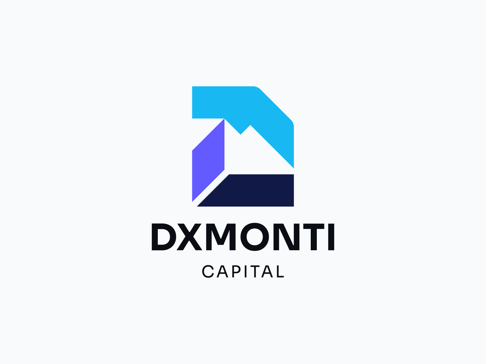DXMONTI Capital – Geometric Trading & FinTech Logo brandidentity branding capitalmarkets corporatebranding finance financialbranding fintech geometriclogo investment lettermark logo logodesign logomark logotype minimalist logo modern logo monogram startup logo trading tradinglogo