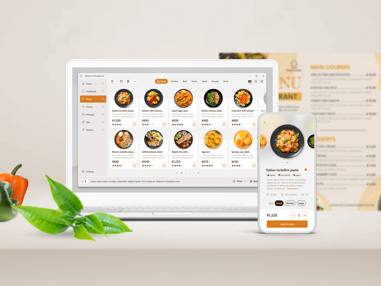 Restaurant Management UI/UX Concept by Kizuku Kitada on Dribbble