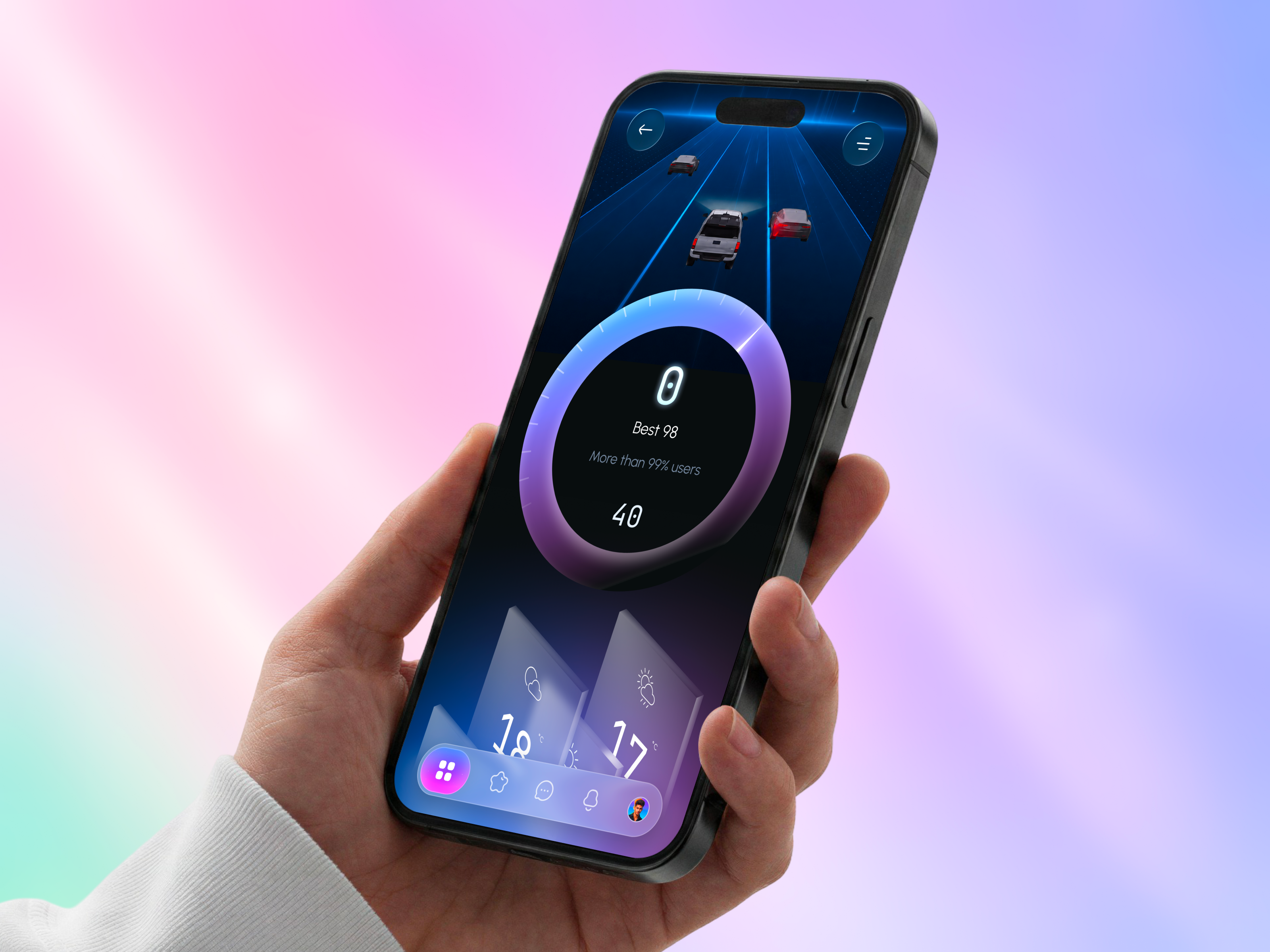 TORQ — Driving Performance Analyzer Mobile App automotive automotive ui car app car performance dark ui data visualization design system driving analytics driving app figma futuristic ui interaction design mobile app mobile ui modern ui performance analyzer product design speedometer ui design ux design