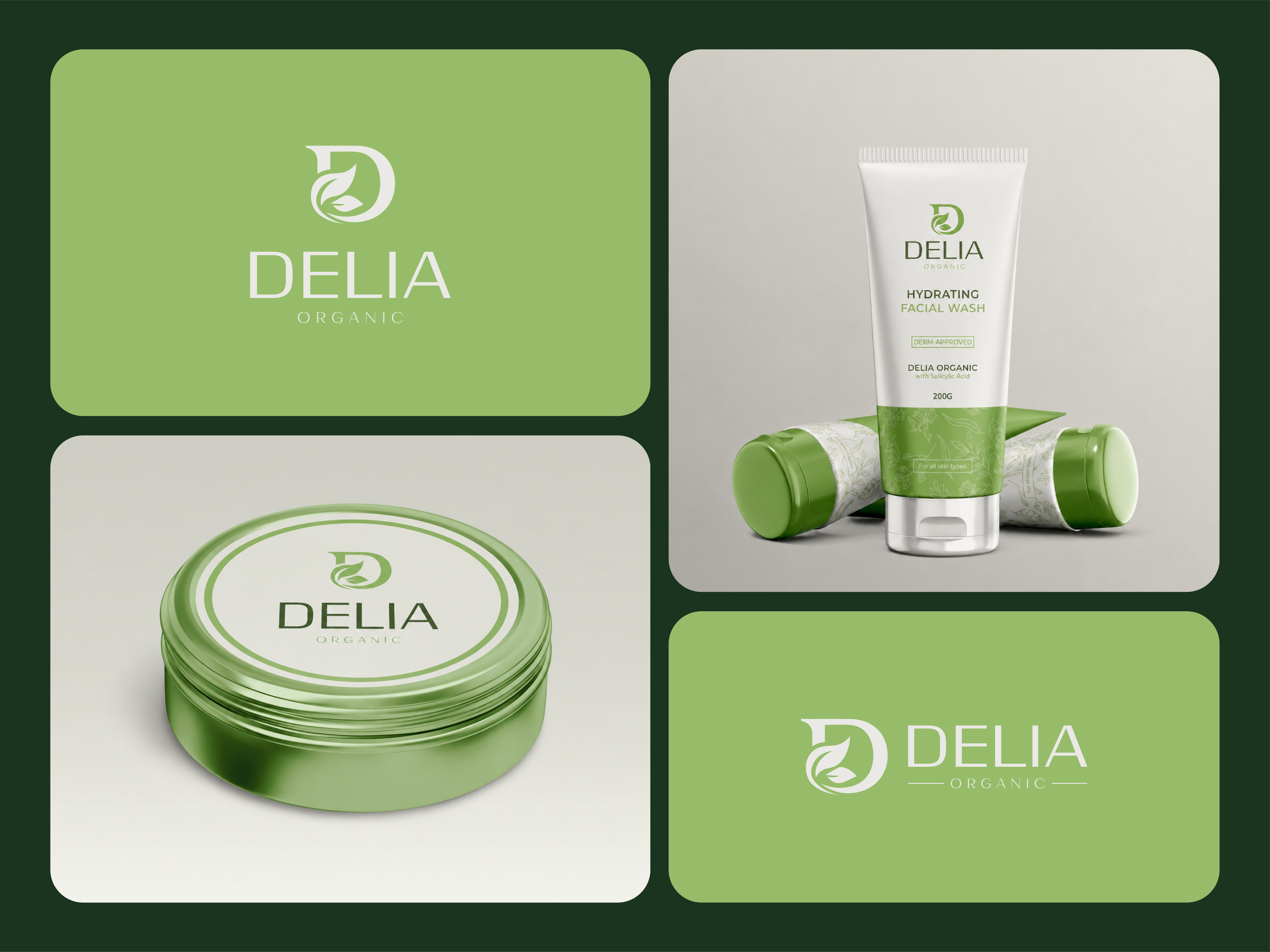 Organic Skincare Brand Identity & Logo Design beautybrand beautylogo brand branding cosmeticbrand creative design graphic design logo logodesign natural organicbrand packaging premium products skincarebrand skincarelogo ui ux
