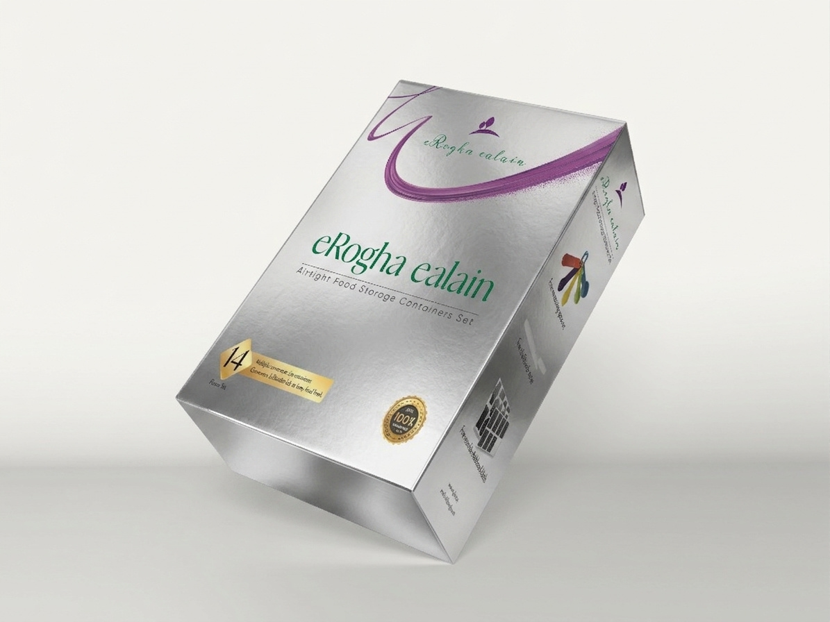 Packaging Box Design for eRogha Ealain Food Storage Containers box box design container die line packaging packaging box packaging design packing print design ui