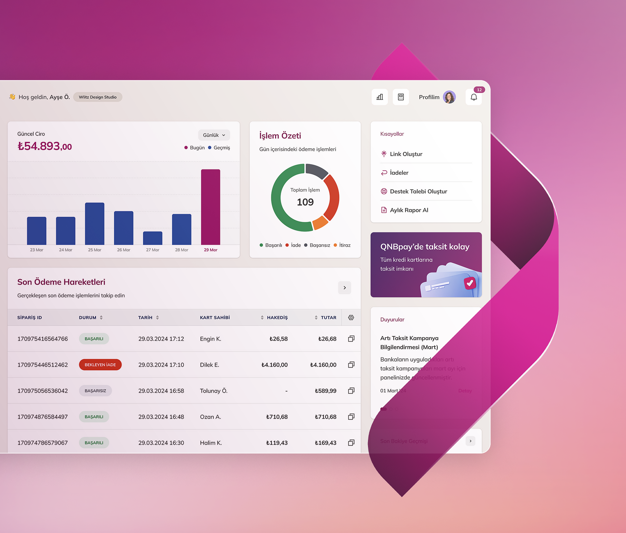 Digital Payments Dashboard Experience clean dashboard design finance fintech ui ux