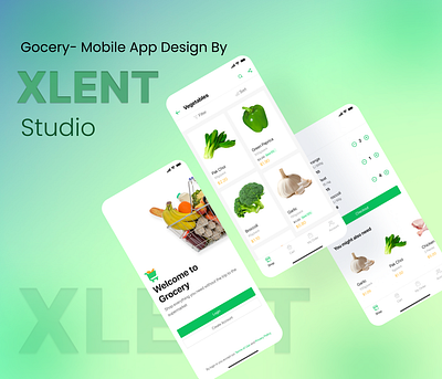 Grocery App Design branding ui uiux