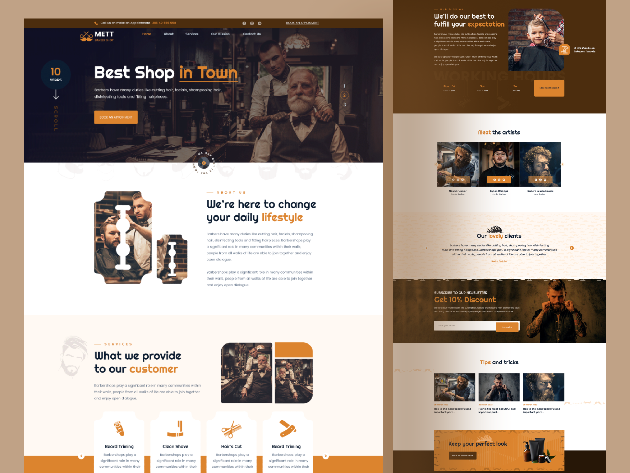 Example of Website Design Package – 10 Pages