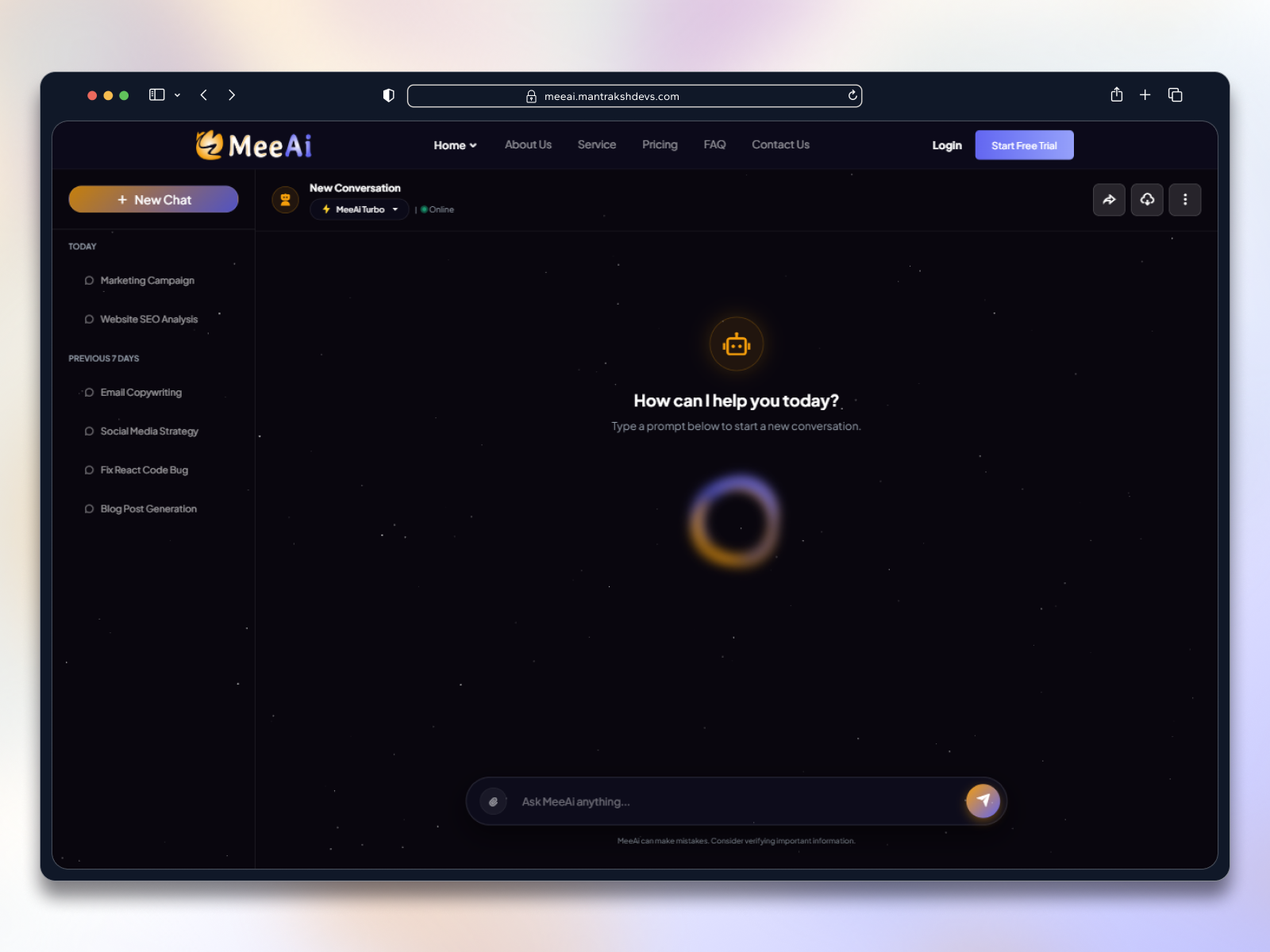 MeeAi – Modern AI SaaS & Tech Landing Page HTML Template 🤖✨ aichatbot aisaas aiservice bootstrap5 chatbot darkmode darkui dashboard design glassmorphism htmltemplate landingpage modernui saasdesign saaslandingpage startup uidesign uiux webdesign websitetemplate