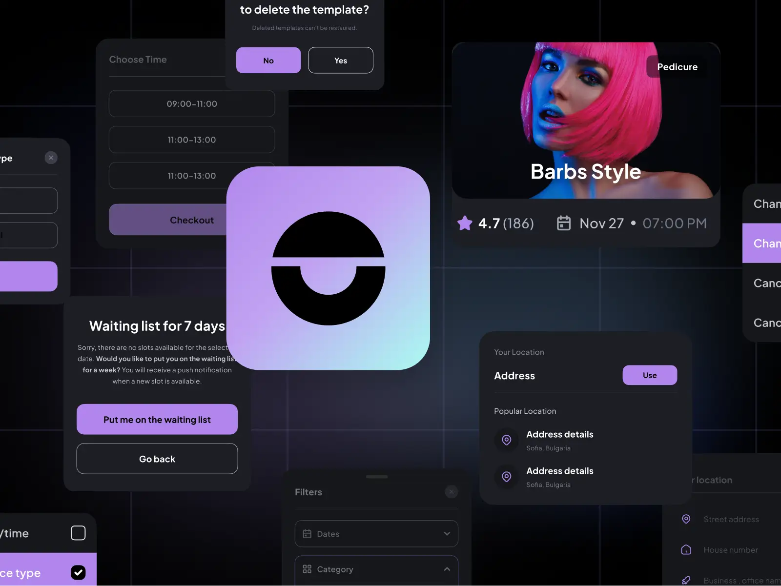 Example of Design System for a mobile app