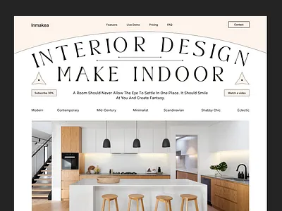 Interior Web Interface beautiful bitmate bitmate studio design designer home home page indoor indoor design interior interior architecture interior design interior designer interior designers make room web web design web header web interface