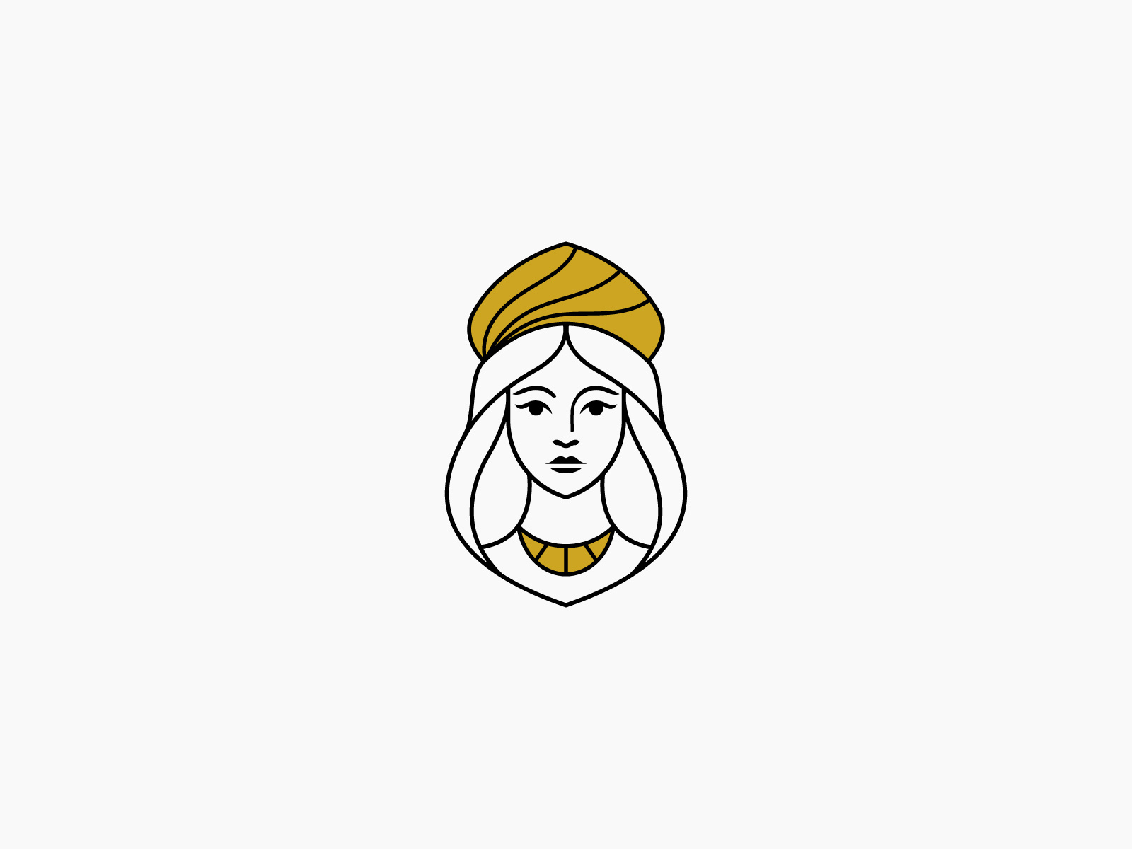 Queen line art logo design beauty line art logo logo premium business queen queen logo woman
