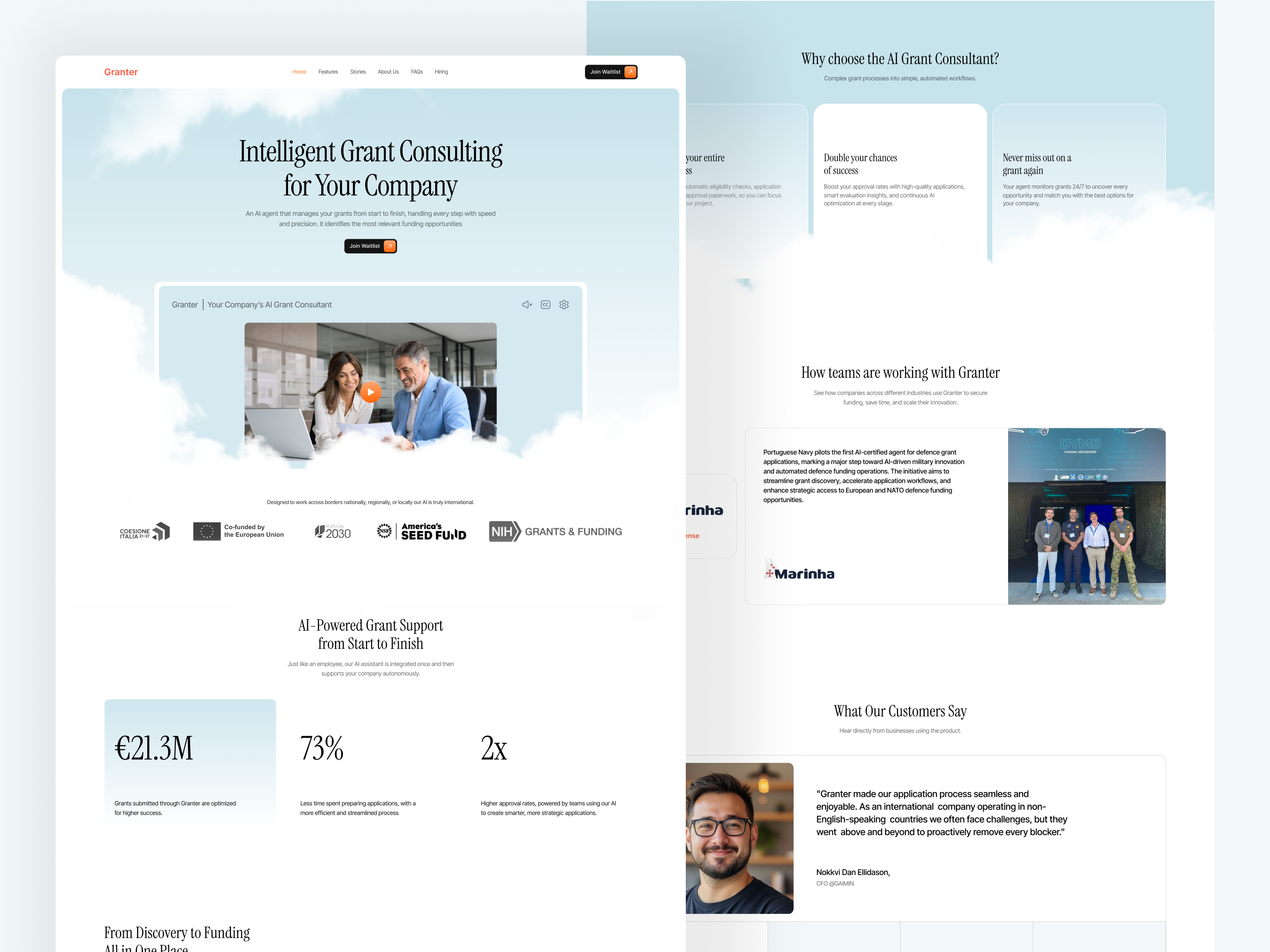 AI Agent Platform Landing Page ai ai agent ai agent landing page finance landing page product saas ui ux shasanko web website