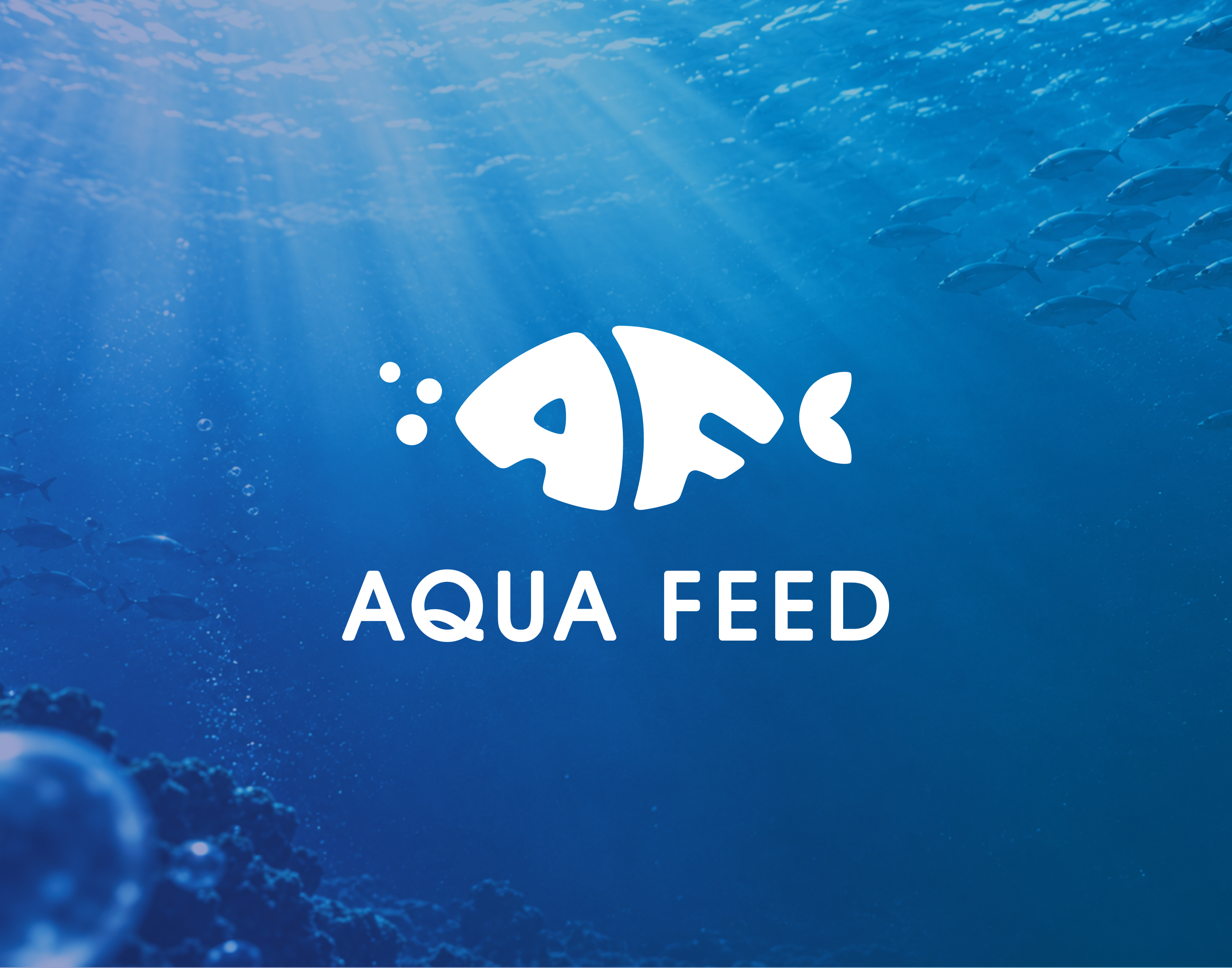 Aqua Feed — Brand Identity & Packaging Design aquaculture blue branding brand design brand identity branding corporate identity food packaging graphic design logo logo design packaging packaging design print design stationery design visual identity